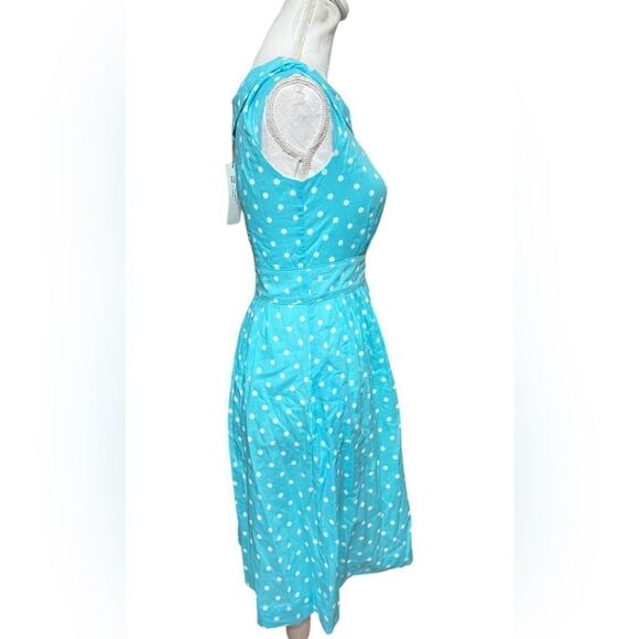 Emily & Fin Poppy teal polka dot dress NWT - Picture 3 of 7